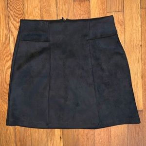 Black Suede mini skirt (worn once)